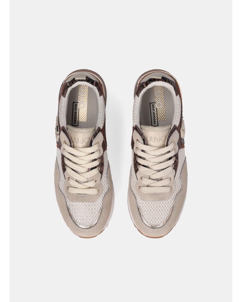 Sneakers Maxi Wonder LIU JO à plateforme détails python LIU JO - 14