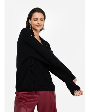 Pull en laine LIU JO avec broderies bijoux LIU JO - 9