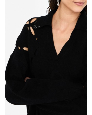 Pull en laine LIU JO avec broderies bijoux LIU JO - 11