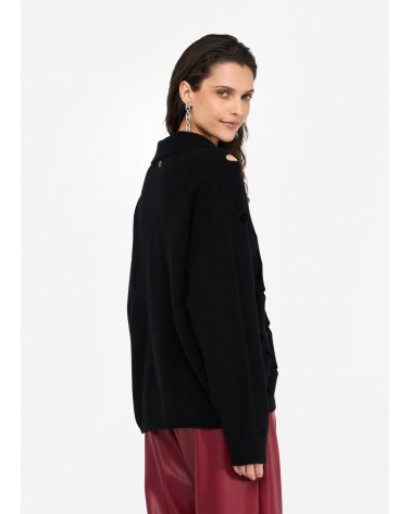 Pull en laine LIU JO avec broderies bijoux LIU JO - 12
