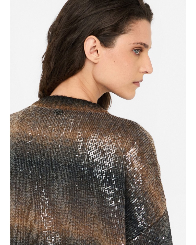 Cardigan long LIU JO avec paillettes LIU JO - 4