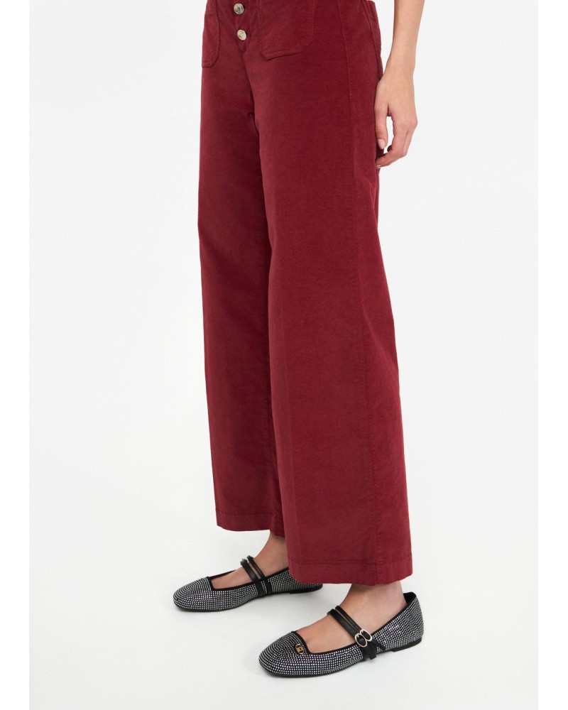 Pantalon évasé LIU JO en velours LIU JO - 1