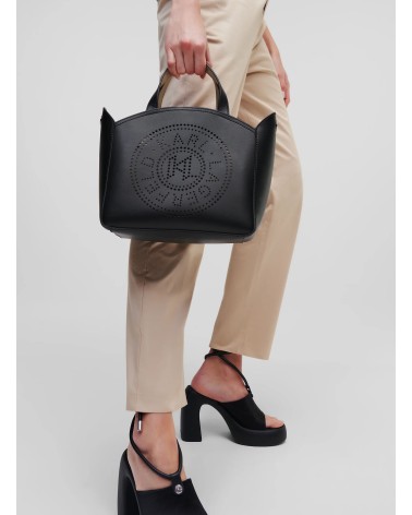 Petit sac cabas KARL LAGERFELD perforé K/Circle  - 2