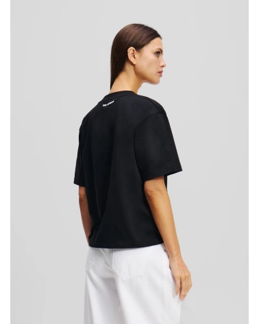 T-shirt col V KARL LAGERFELD Signature  - 8