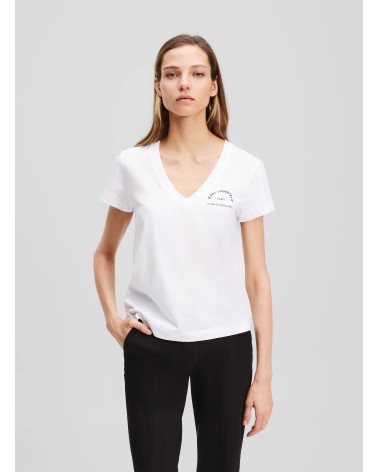 T-shirt col V KARL LAGERFELD Rue St-Guillaume  - 2