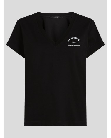 T-shirt col V KARL LAGERFELD Rue St-Guillaume  - 10
