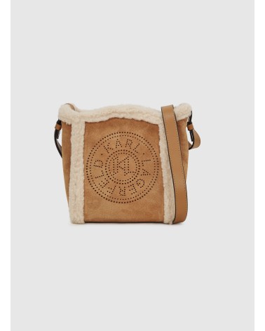 Petit sac seau KARL LAGERFELD K/Circle en shearling  - 1
