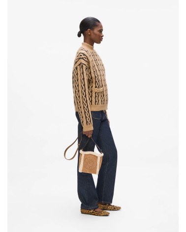 Petit sac seau KARL LAGERFELD K/Circle en shearling  - 3