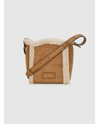Petit sac seau KARL LAGERFELD K/Circle en shearling  - 4