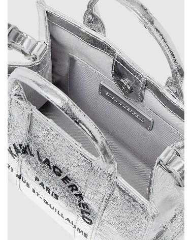 Mini tote bag KARL LAGERFELD Rue St-Guillaume métallique  - 5