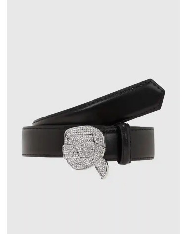 Ceinture en cuir KARL LAGERFELD Ikon Rhinestone H2.5
