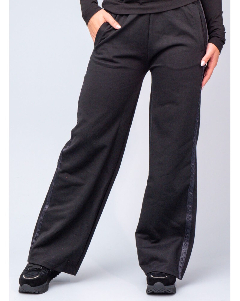 Bas de survêtement BOSS B_Texture_Pants en piqué de jersey avec bande monogrammée BOSS - 1