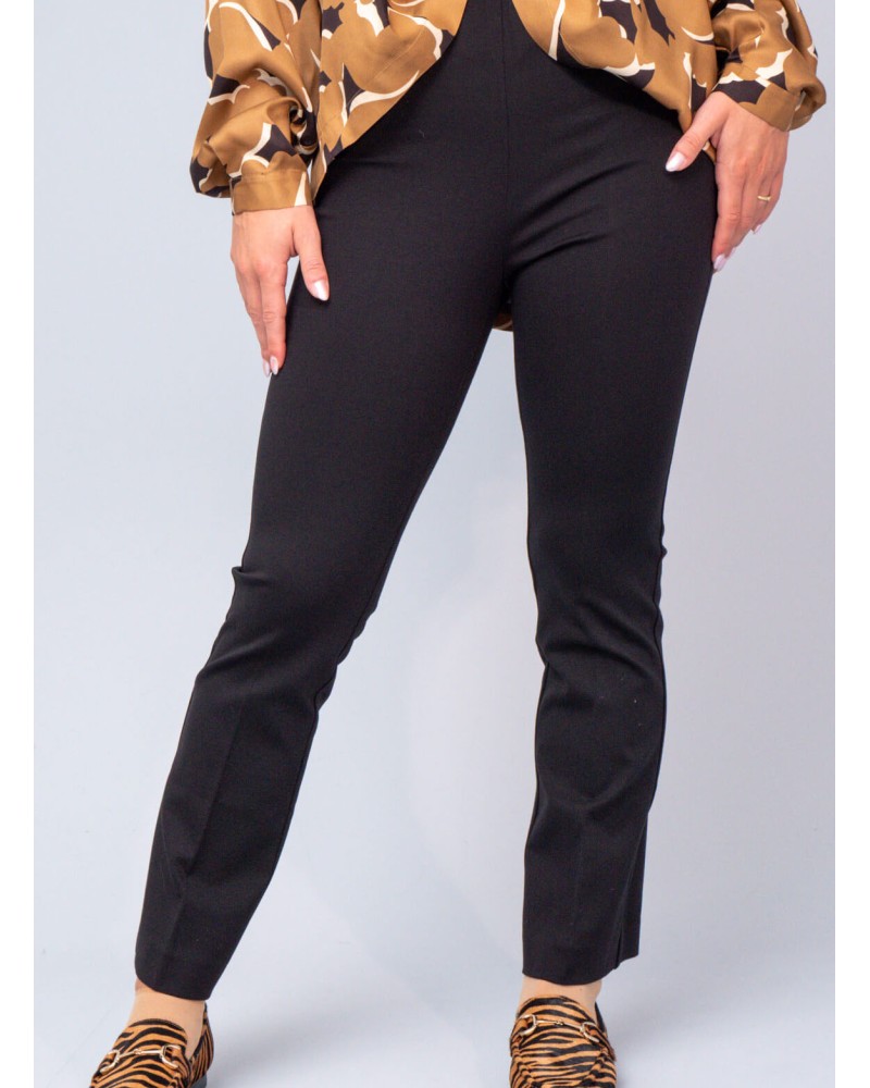 Pantalon flare OTTOD’AME en viscose stretch avec pinces Ottod'Ame - 1