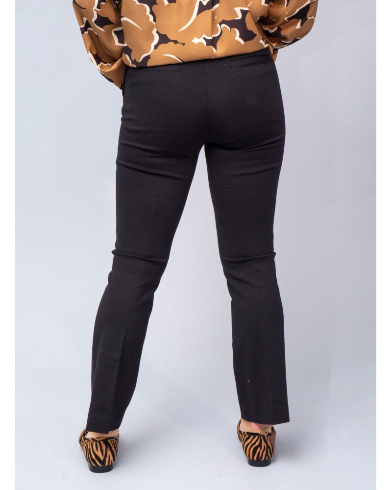 Pantalon flare OTTOD’AME en viscose stretch avec pinces Ottod'Ame - 2