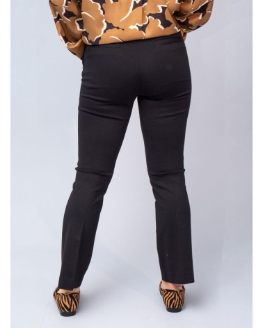 Pantalon flare OTTOD’AME en viscose stretch avec pinces Ottod'Ame - 2