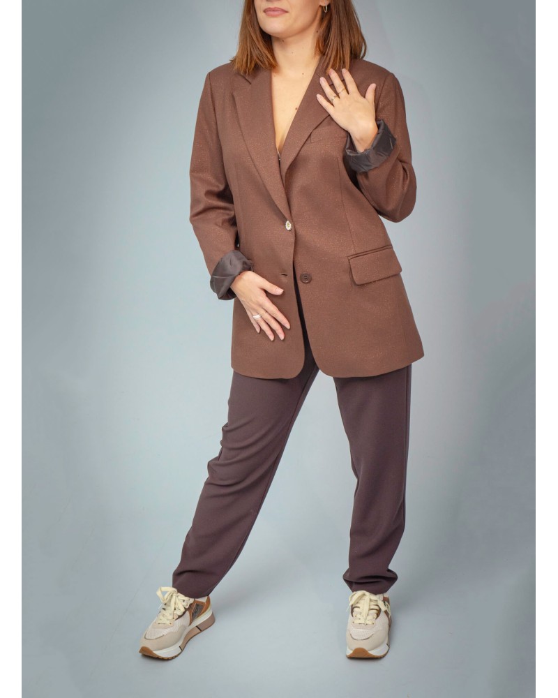 Pantalon à la cheville OTTOD’AME Cinzia avec taille élastiquée Ottod'Ame - 3