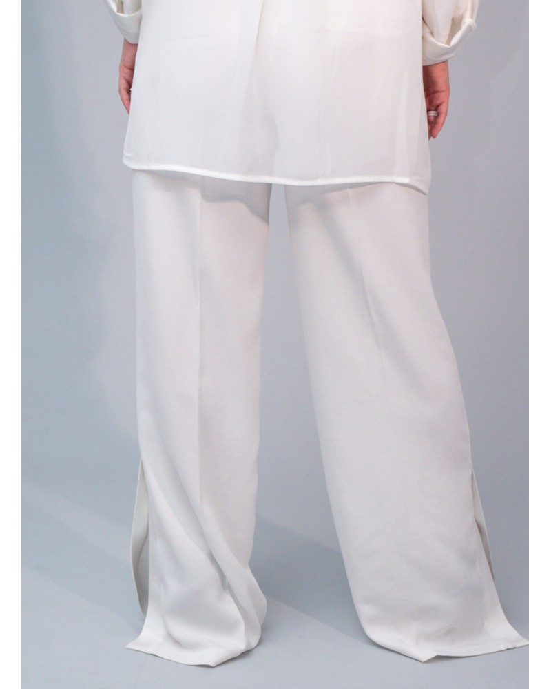 Pantalon palazzo Liu Jo Better en envers satin LIU JO - 10