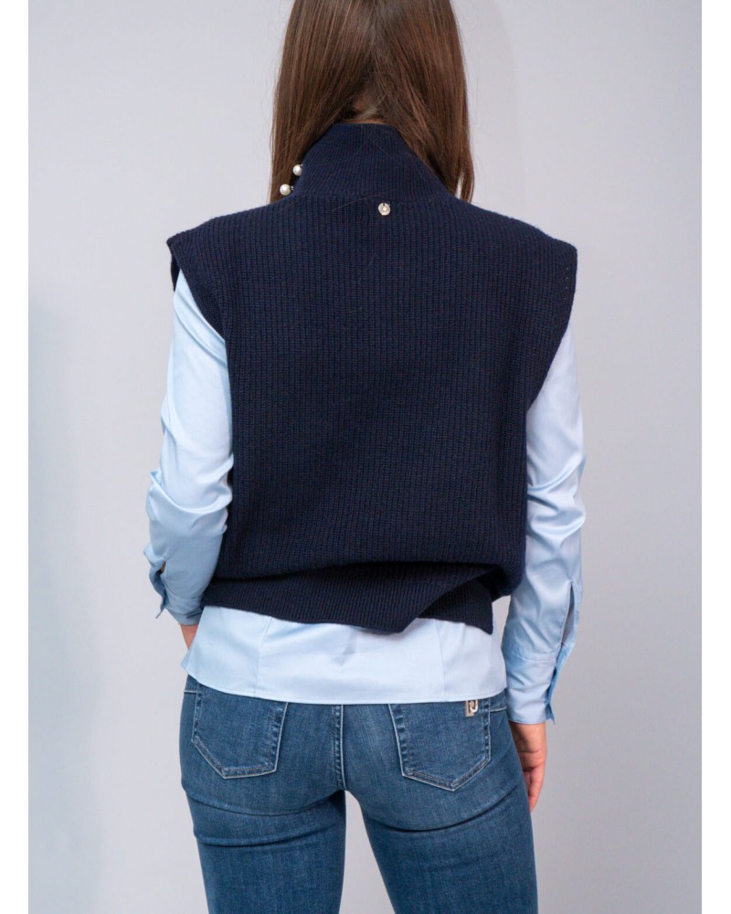 Pull sans manche LIU JO en laine et cachemire LIU JO - 6