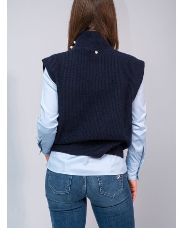 Pull sans manche LIU JO en laine et cachemire LIU JO - 6