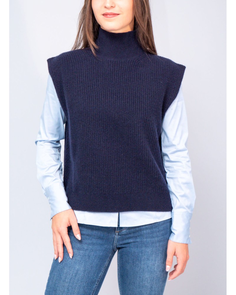 Pull sans manche LIU JO en laine et cachemire LIU JO - 7