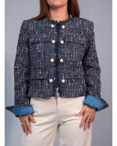 Blazer bouclé LIU JO avec franges LIU JO - 2