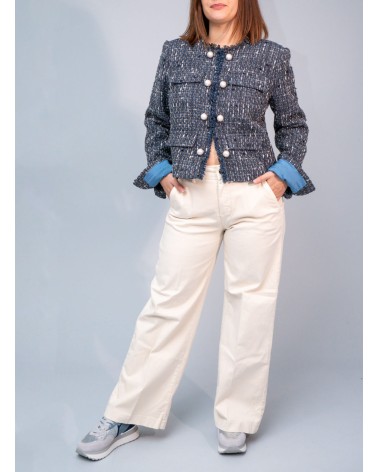 Blazer bouclé LIU JO avec franges LIU JO - 5