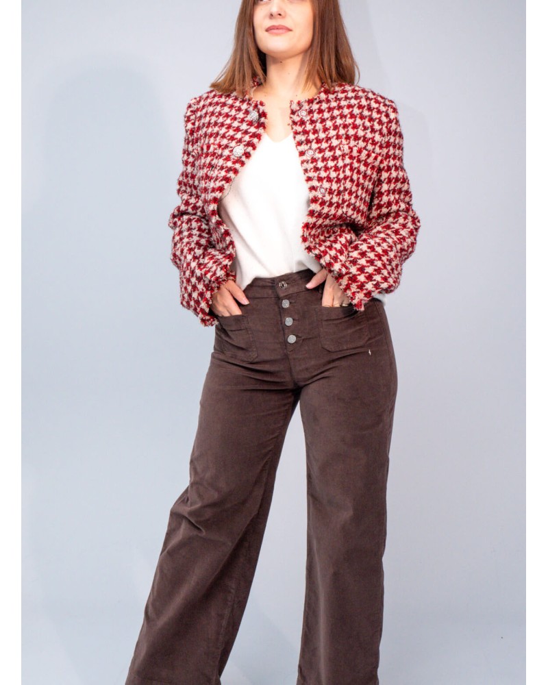 Blazer bouclé LIU JO à motif pied-de-poule LIU JO - 3