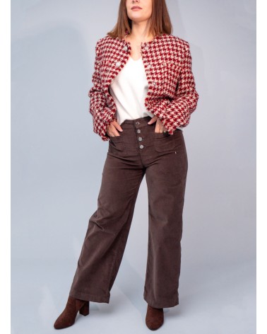 Blazer bouclé LIU JO à motif pied-de-poule LIU JO - 4
