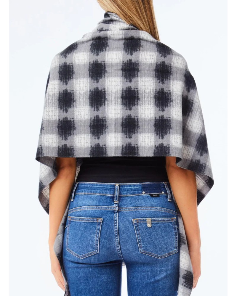 Étole LIU JO à imprimé carreaux avec broche LIU JO - 1