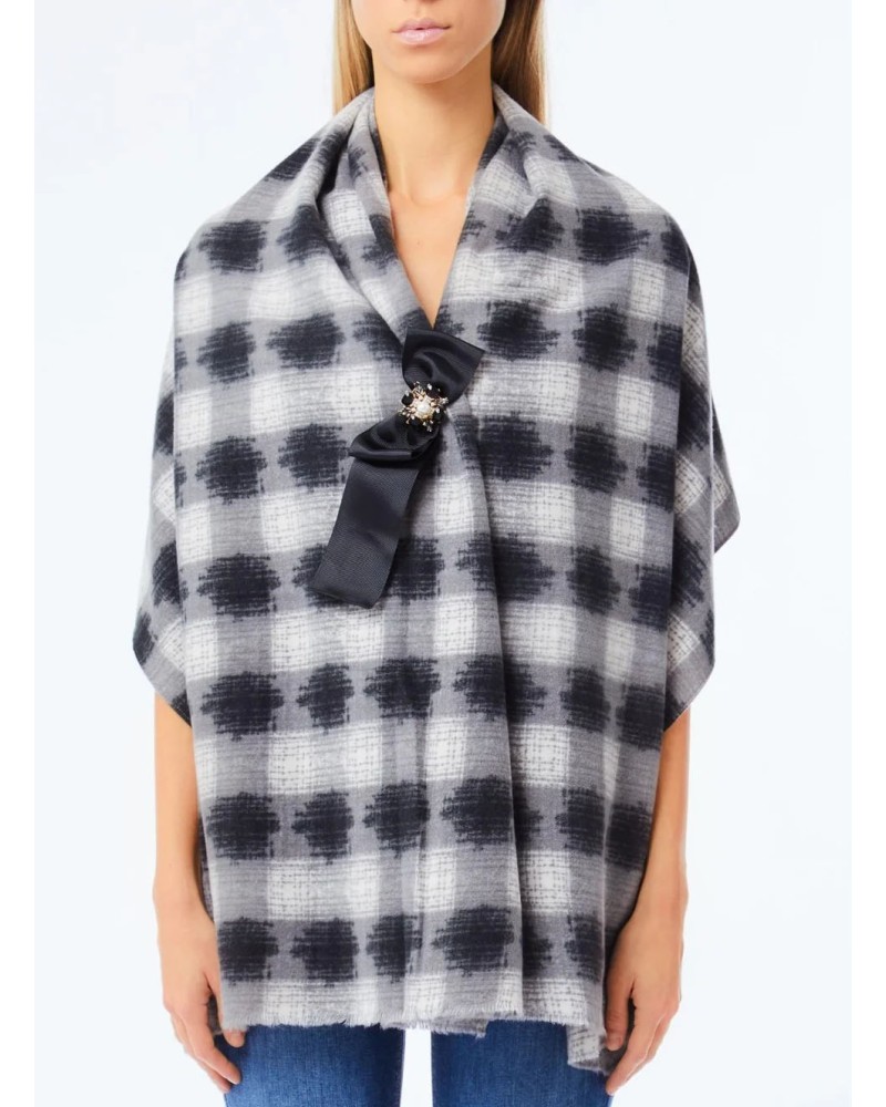 Étole LIU JO à imprimé carreaux avec broche LIU JO - 2