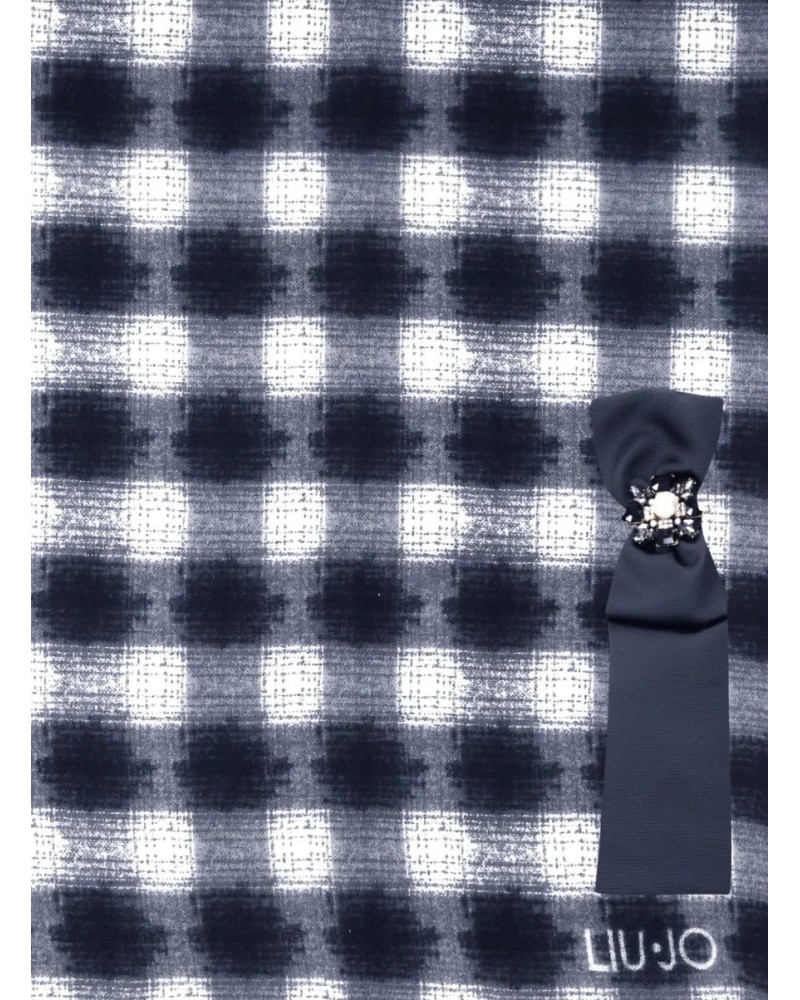 Étole LIU JO à imprimé carreaux avec broche LIU JO - 3