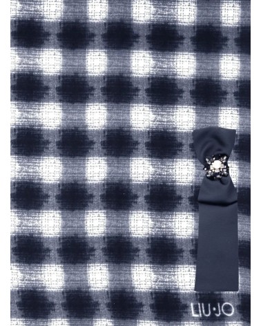 Étole LIU JO à imprimé carreaux avec broche LIU JO - 3