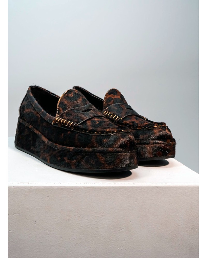 Mocassins plateforme BIBI LOU Léopard BIBI LOU - 1