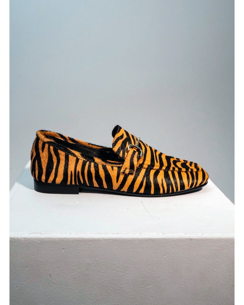 Mocassins BIBI LOU en cuir de poney zèbre BIBI LOU - 1