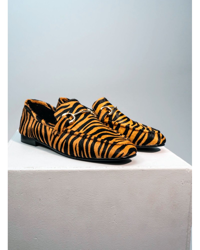 Mocassins BIBI LOU en cuir de poney zèbre BIBI LOU - 2