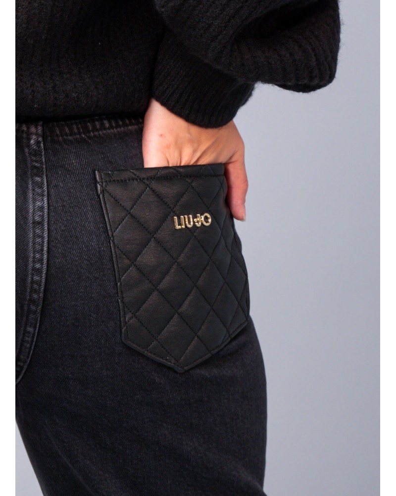 Jean droit taille haute LIU JO cropped LIU JO - 4