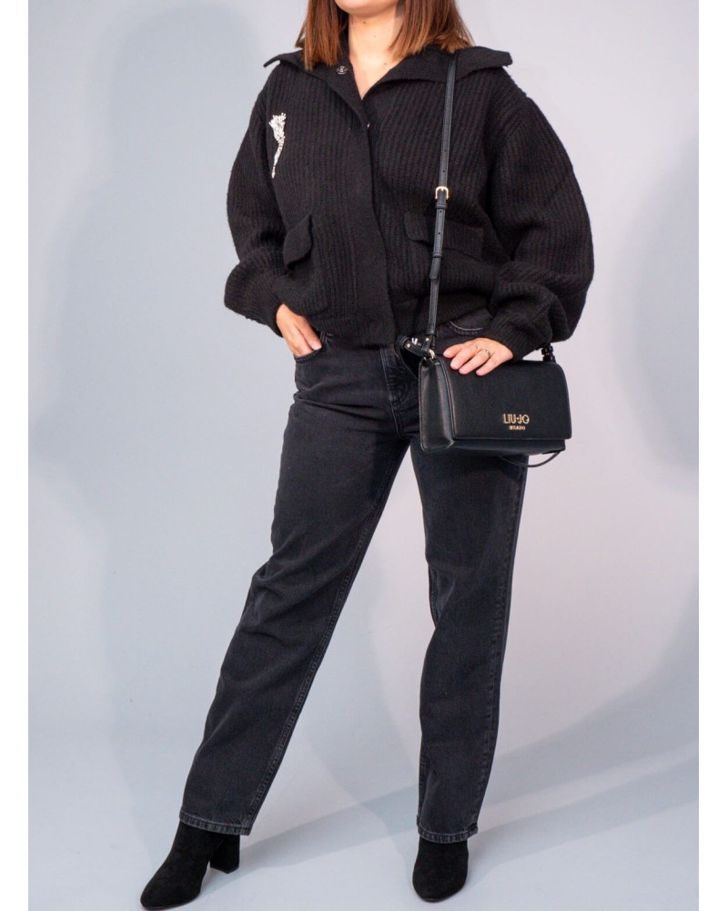 Jean droit taille haute LIU JO cropped LIU JO - 5
