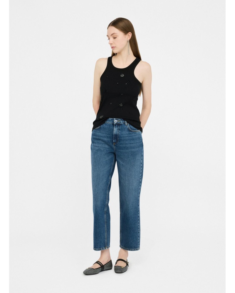 Jean droit taille haute LIU JO cropped LIU JO - 12