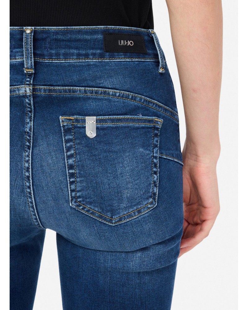 Jean évasé LIU JO avec boutons bijoux Bottom Up LIU JO - 4