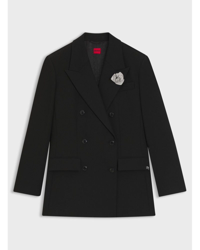 Veste oversize HUGO Amelora avec broche strass au revers HUGO - 1