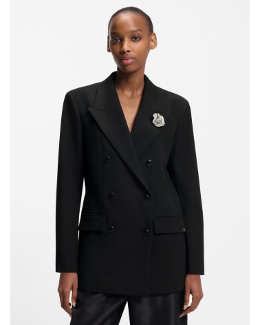 Veste oversize HUGO Amelora avec broche strass au revers HUGO - 5