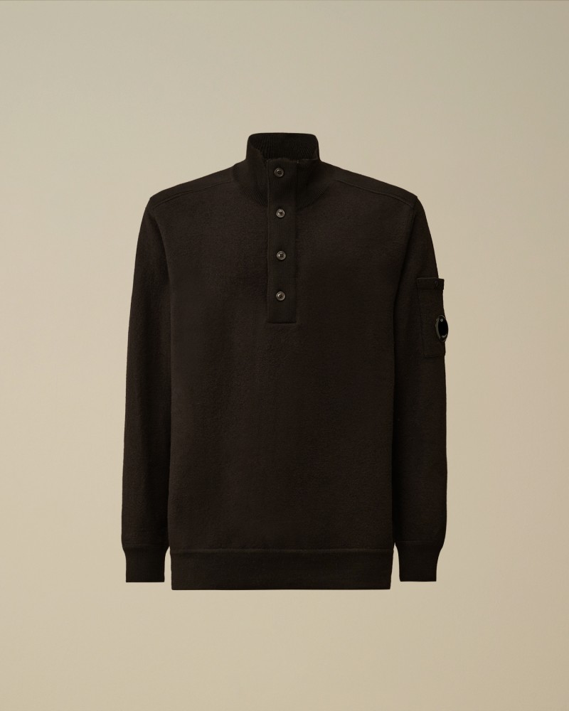 Pull Cp company Merino Wool Felted Half Button Cp company - 1