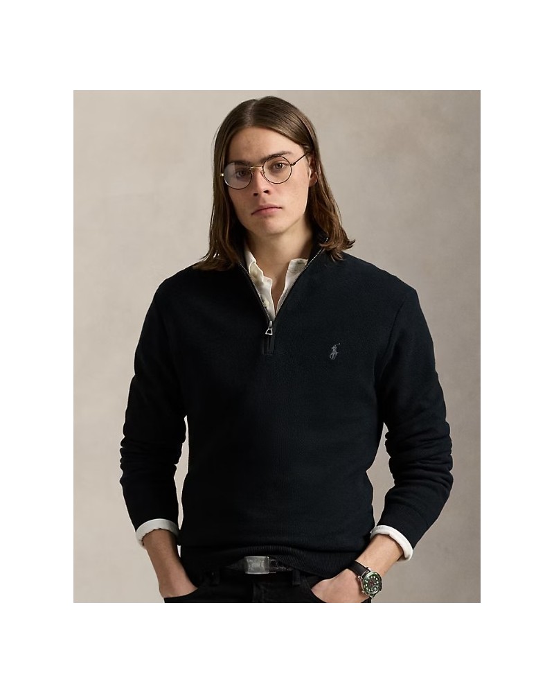 Pull demi-zippé en coton piqué Ralph Lauren Ralph Lauren - 2