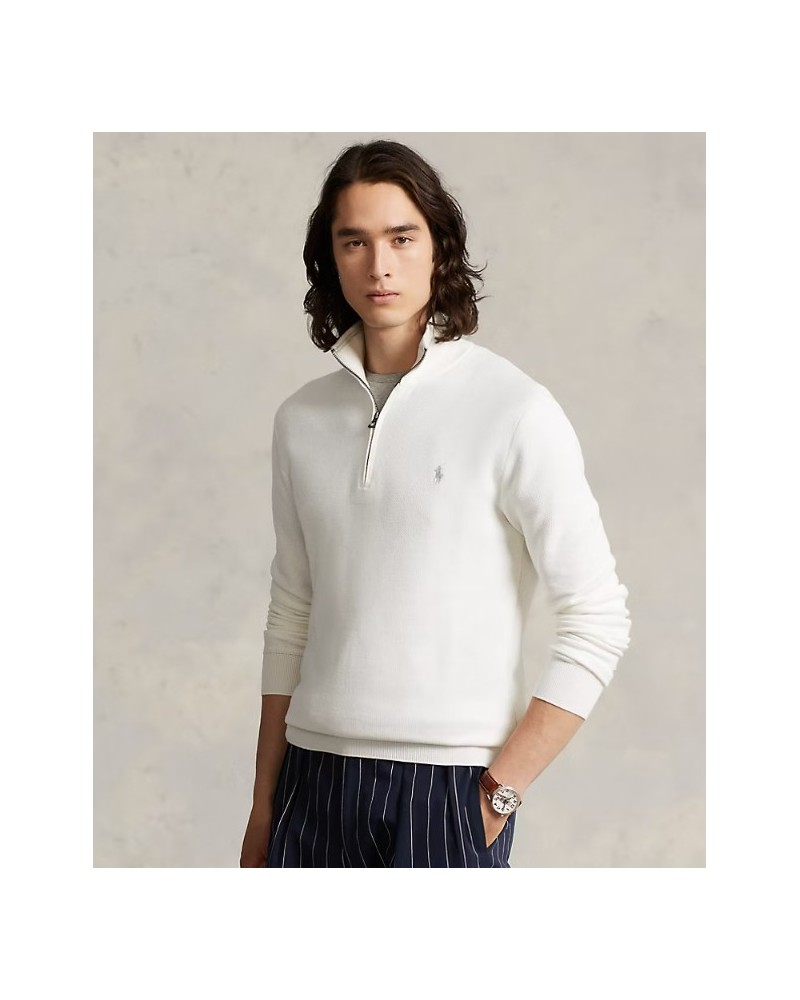 Pull demi-zippé en coton piqué Ralph Lauren Ralph Lauren - 2