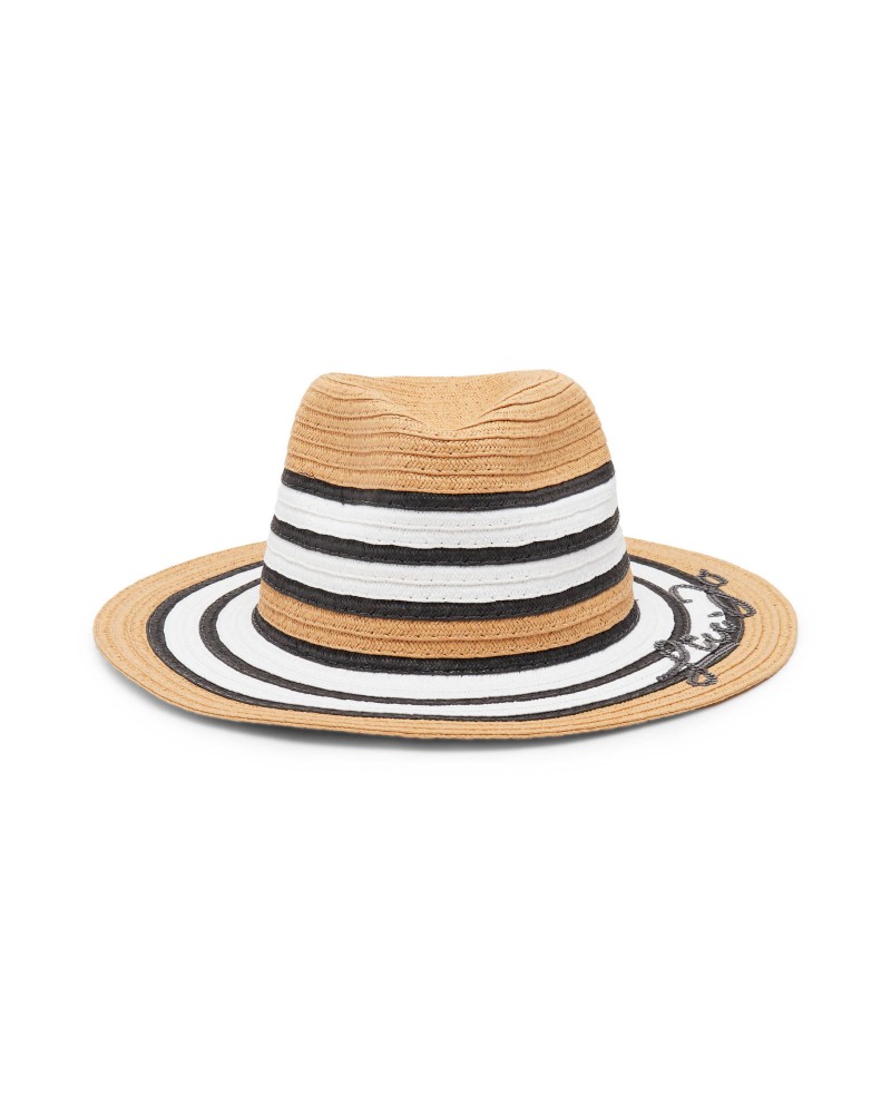 Chapeau de paille à larges bords, rayures LIU JO LIU JO - 1