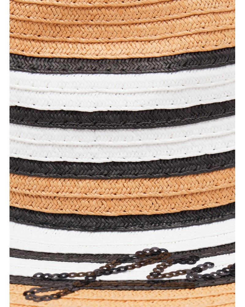 Chapeau de paille à larges bords, rayures LIU JO LIU JO - 3