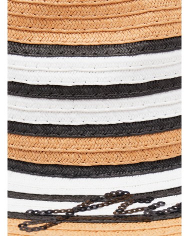 Chapeau de paille à larges bords, rayures LIU JO LIU JO - 3