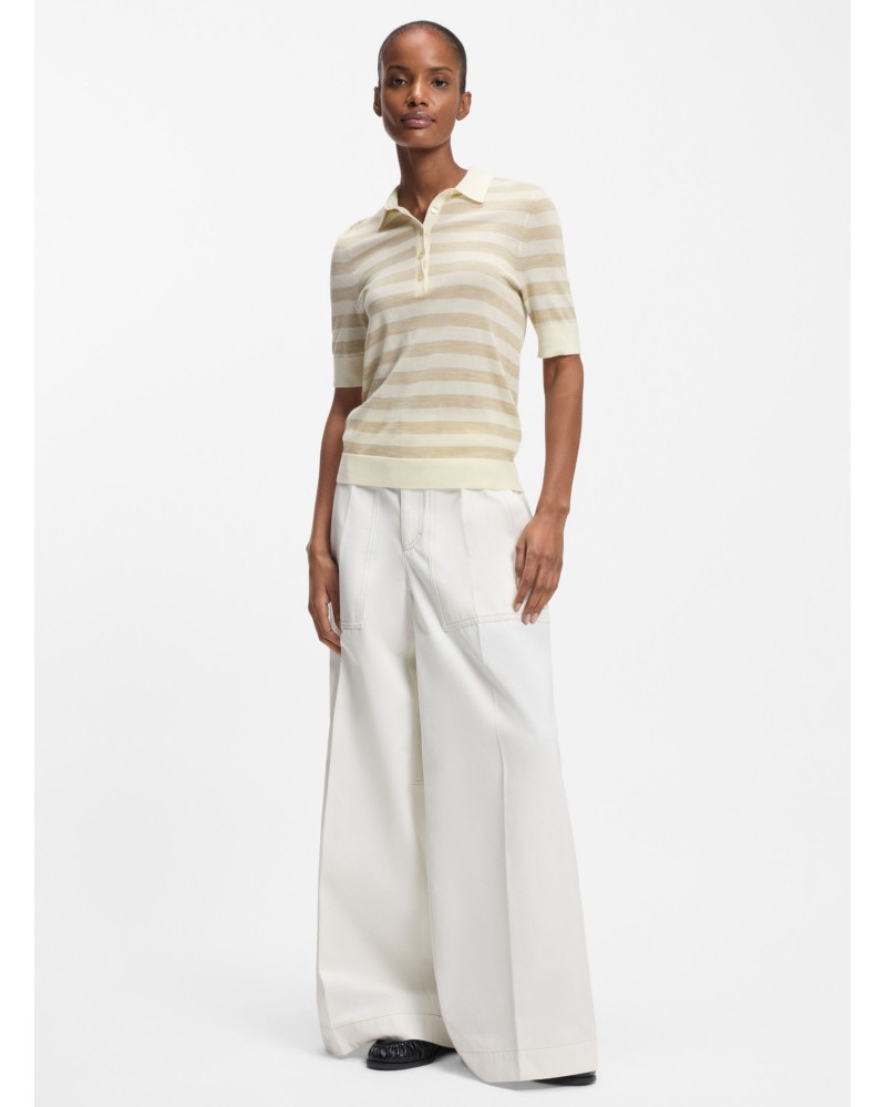 Pull polo BOSS Fidenka en laine mérinos BOSS - 3