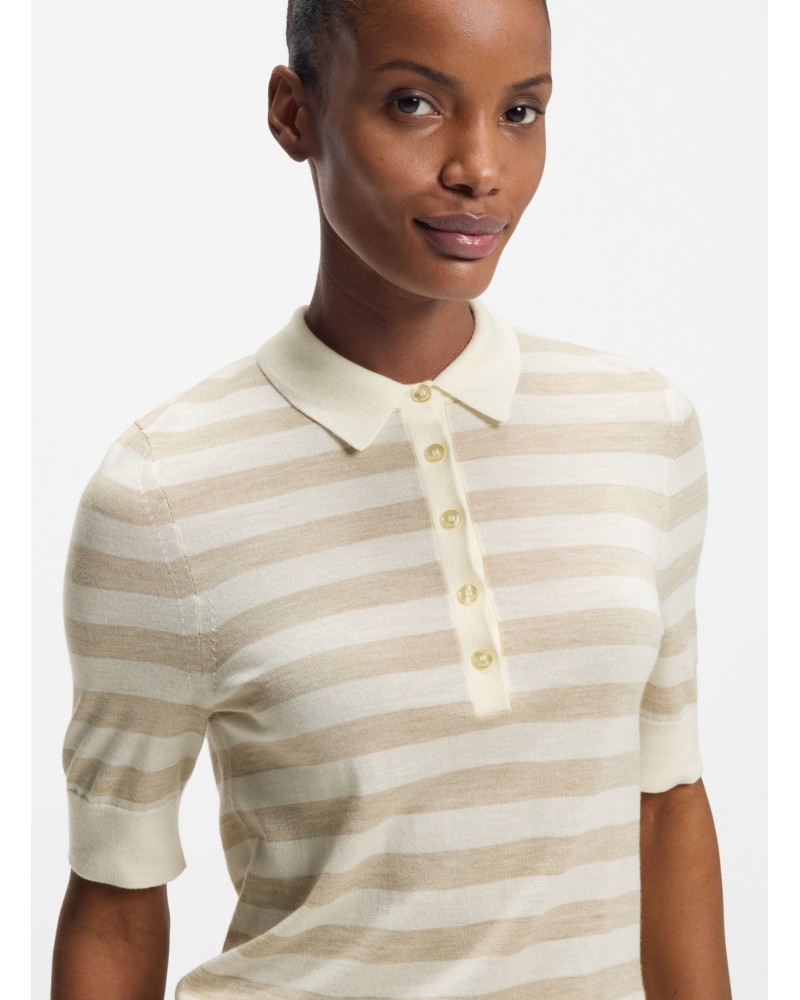 Pull polo BOSS Fidenka en laine mérinos BOSS - 4