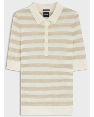 Pull polo BOSS Fidenka en laine mérinos BOSS - 5